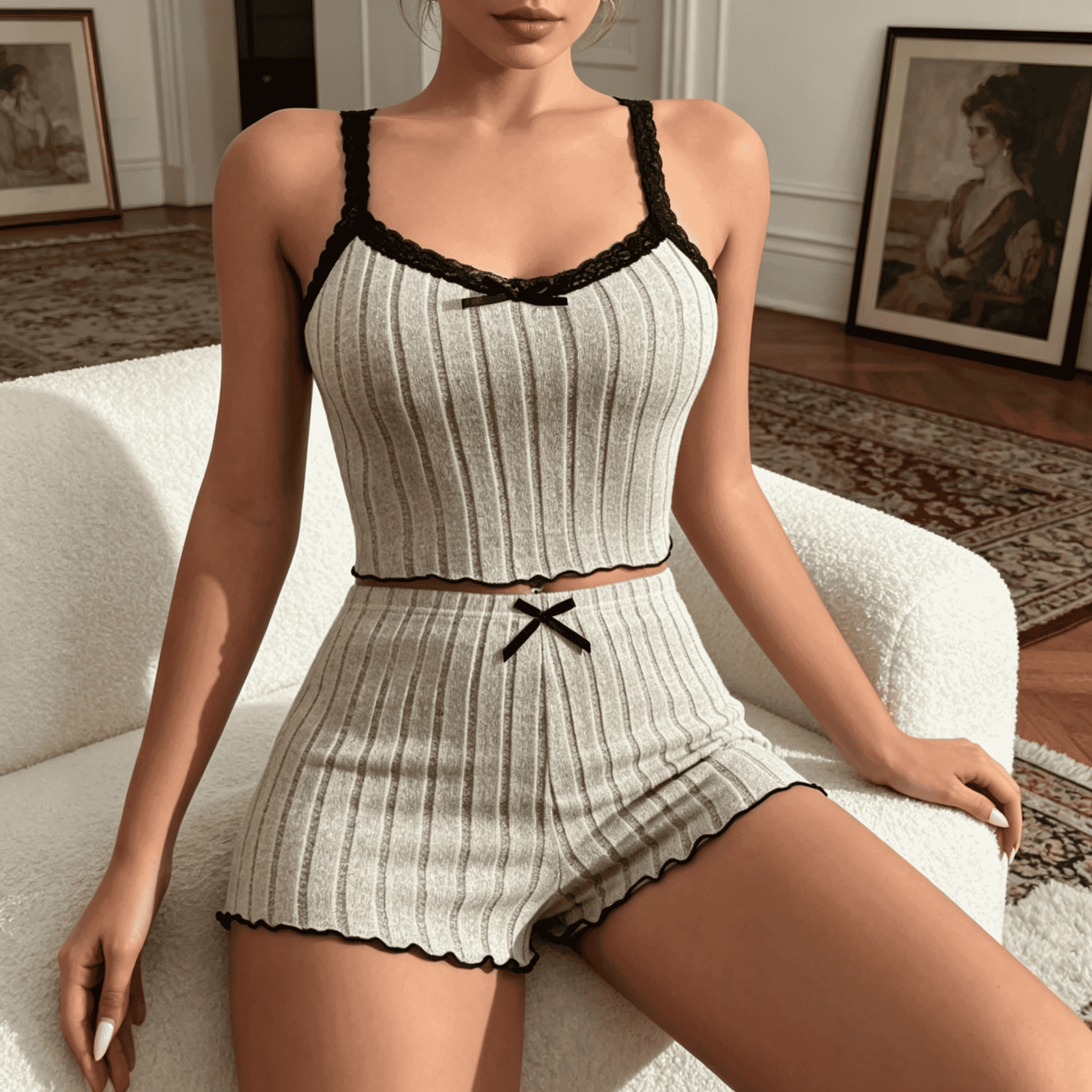 Women Cute Summer Ribbed Knit  - Summer Clothing Tops 리뷰 및 가격