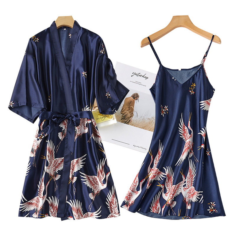 Burgundy Women 2PCS Faux Silk  - Summer House Clothing 리뷰 및 가격